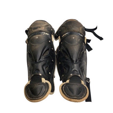 Used Under Armour SHIN GUARDS Catchers Leg Guards Black Junior 11760-S000083893