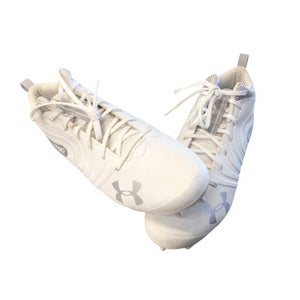 Used Under Armour Adult FB Cleats White Senior 15 11760-S000083802