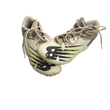 Used New Balance RUSH LAX Cleats Mens White Senior 7.5 11760-S000083789
