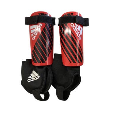 Used Adidas Soccer Shin Guards Youth Red SM 11760-S000083641