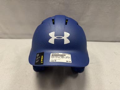 Used Under Armour UABH2-100 6 1/2 - 7 1/2 Batting Helmet w/Mask Royal Blue One Size 11490-S000262730