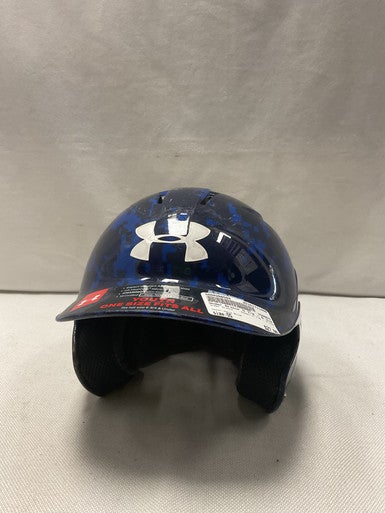 Used Under Armour 5 7/8 - 6 3/4 Batting Helmet No Mask Navy Blue One Size 11490-S000266594
