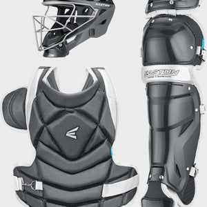 New EASTON JEN SCHRO THE FUNDAMENTAL MD CHARCOAL SOFTBALL CATCHERS BOX SET 11490-EASE00682295