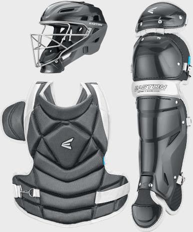 New EASTON JEN SCHRO THE FUNDAMENTAL MD CHARCOAL SOFTBALL CATCHERS BOX SET 11490-EASE00682295
