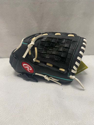 Used Rawlings FASTPITCH SOFTBALL BB/SB Glove RH Throw Black 11 1/2" 11490-S000267244