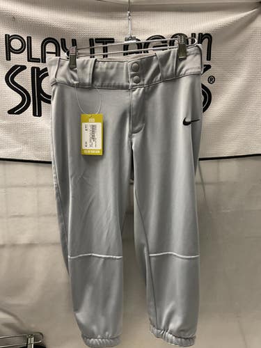 Used Nike YOUTH SM NIKE BASEBALL PANTS BB/SB Pant Boys Grey SM 11490-S000267373