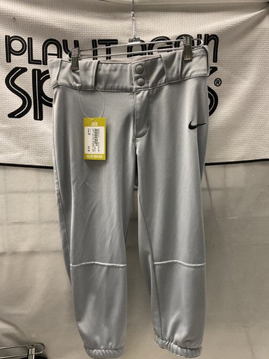 Used Nike YOUTH SM NIKE BASEBALL PANTS BB/SB Pant Boys Grey SM 11490-S000267373