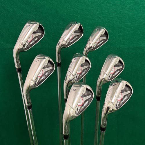LH TaylorMade Burner 2009 4-AW Iron Set Burner 85 Superfast Steel Uniflex