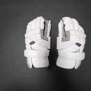 New Goalie Warrior Nemesis White Lacrosse Gloves 12" Medium