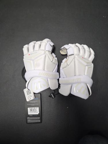 Brand new Warrior Franchise LT Lacrosse Gloves 12" Medium White
