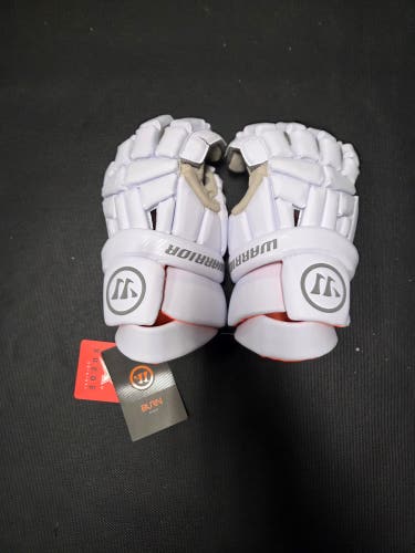 New Warrior Burn Lacrosse Gloves Extra Large White - 23' Model