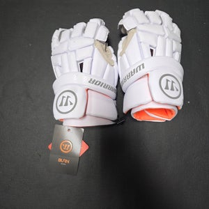 New Warrior Burn Lacrosse Gloves Large White - 23' Model