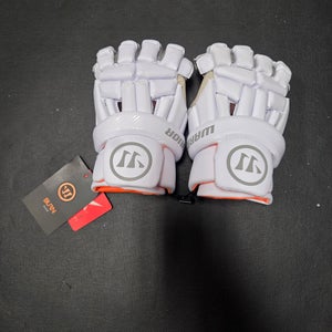 New Warrior Burn Lacrosse Gloves Medium White - 23' Model