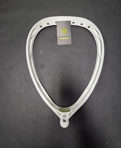 New Warrior Nemesis Lite Unstrung Goalie Lacrosse Head - White