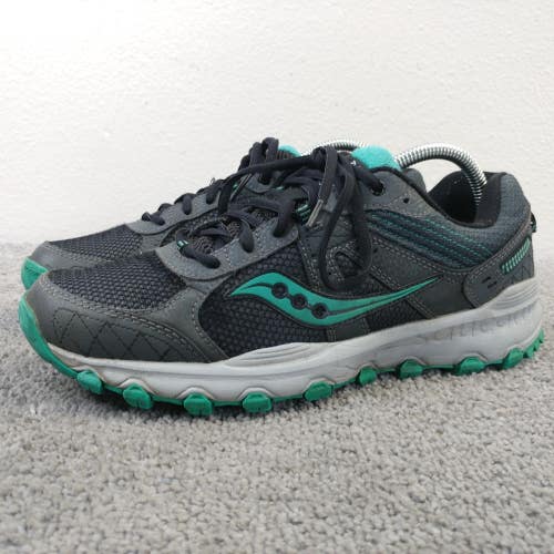 Saucony Grid Raptor TR 2 Womens Size 10 Running Shoes Gray Teal Sneakers Low