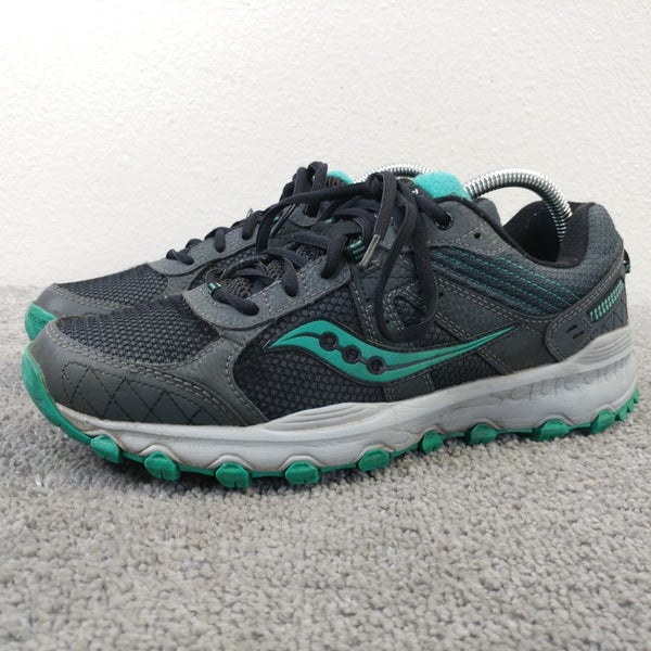 Saucony Grid Raptor TR 2 Womens Size 10 Running Shoes Gray Teal Sneakers Low