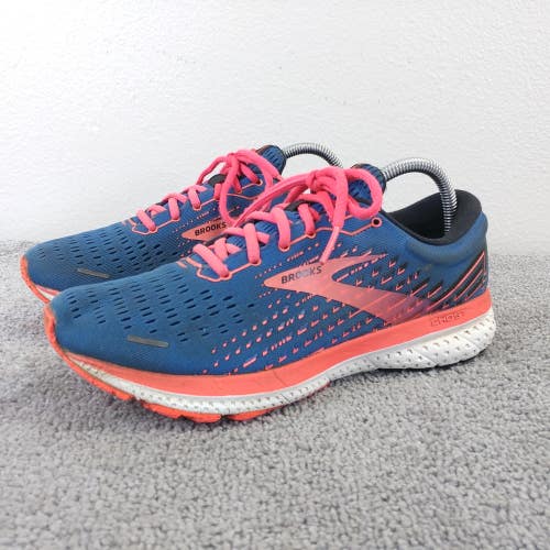 Brooks Ghost 13 Womens Size 9.5 Running Shoes Low Top Trainers Blue Sneakers