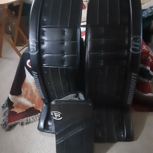 Warrior Ritual G4 PRO Classic Goalie Leg Pads & SR G4 Blocker