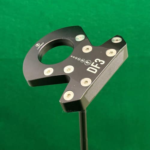 LAB Golf 2024 DF3 34" Center-Shaft Putter Matte Black Stepped Steel w/ HC