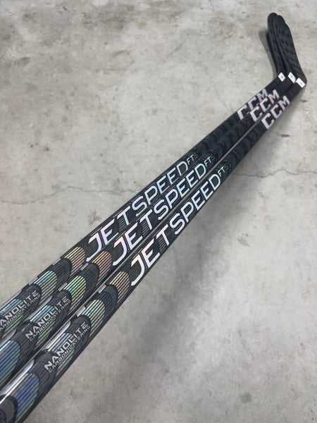 3 PACK 80 Flex P90TM Senior CCM JetSpeed FT5 Pro Left Hand Hockey Stick Pro Stock (New)