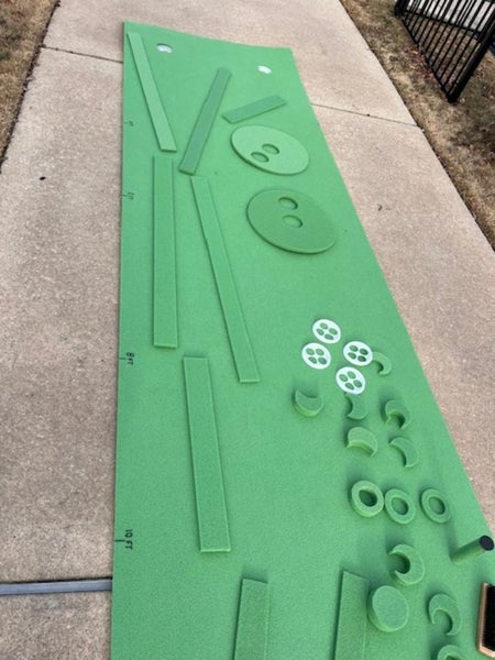 (Used) Birdie Ball 4' X 16' Putting Mat with Accessories