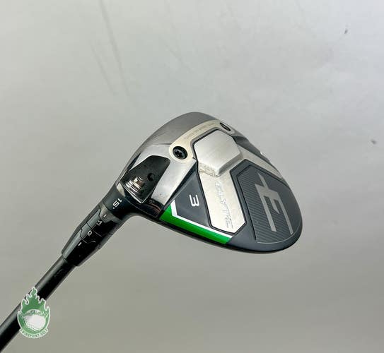 Left Handed Callaway ELYTE 3 Wood 15* IZ-7 Stiff Graphite Golf Club