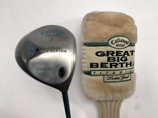 Callaway Original Great Big Bertha 3 Fairway 15* Gems Ultra Light Ladies RH HC