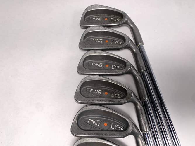 Ping Eye 2 Iron Set 2-PW+SW Orange Dot 2* Flat Karsten ZZ-Lite Regular Mens RH