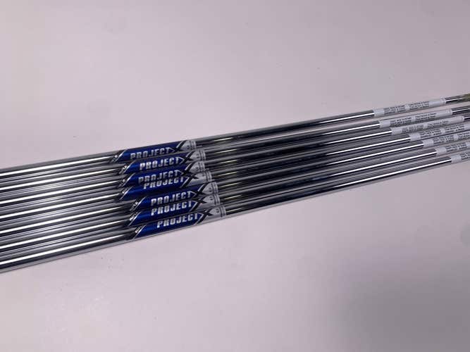 Project X Rifle 6.0 Stiff Steel Iron Set of 7 Shafts 34.75''-37.5''- Pull 0.355