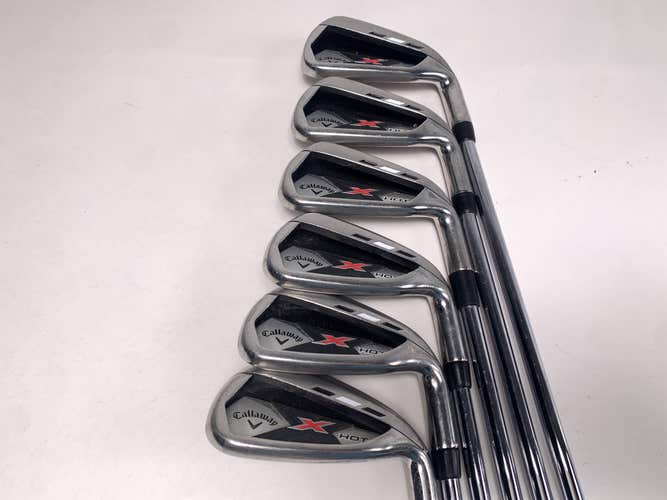 Callaway X Hot 19 Iron Set 5-PW True Temper Speed Step Regular Steel Mens RH