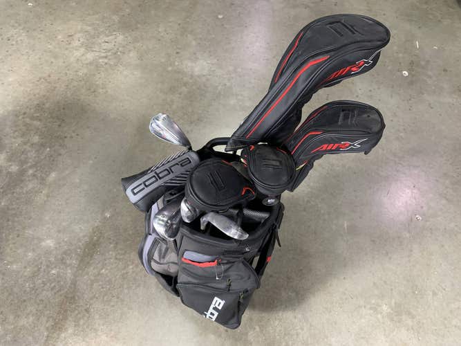 Cobra Air X Offset 2023 Club Set Driver 3W 4H-5H 6-PW SW Putter Senior RH HC+Bag