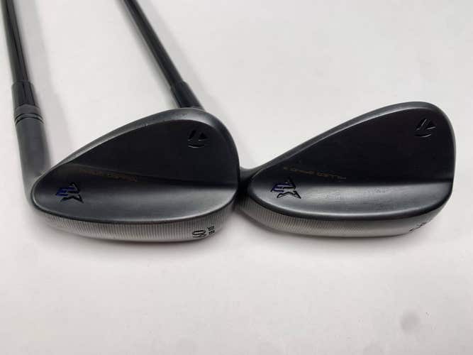 TaylorMade Milled Grind 3 Raw Black Wedge Set 56* 12 | 60* 10 MMT Stiff Mens RH