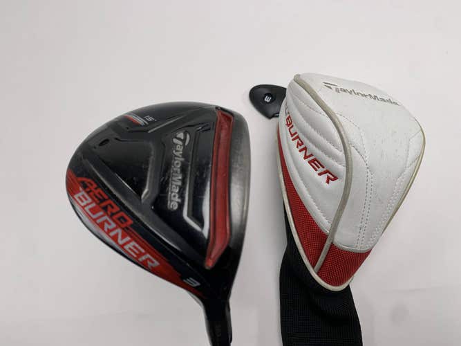 TaylorMade Aeroburner Black 3 Fairway Wood 15* Speed Rul-Z 60g Stiff RH HC