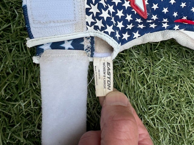 Easton Ghost Batting Gloves Stars and Stripes (Used)