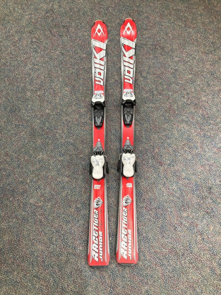 Volkl Racetiger GS Jr 140 cm Skis W/ Marker 4.5 Bindings