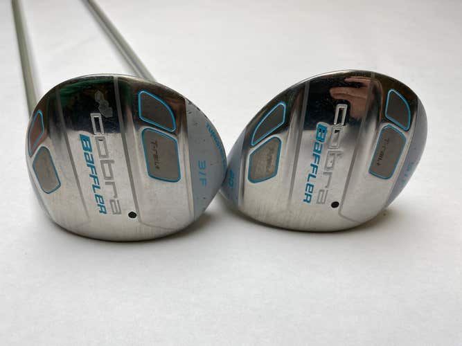 Cobra Baffler T Rail Womens 3&5 Fairway Wood Set 18* 20* Tour AD G 55g Ladies RH
