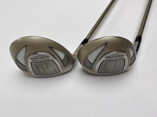 Adams Idea A12 OS 3&5 Fairway Wood Set 15* 18* UltraLite 45g Ladies Graphite LH