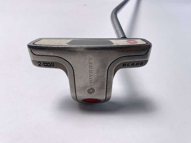 Odyssey White Steel 2-Ball Blade Putter 35" Mens RH