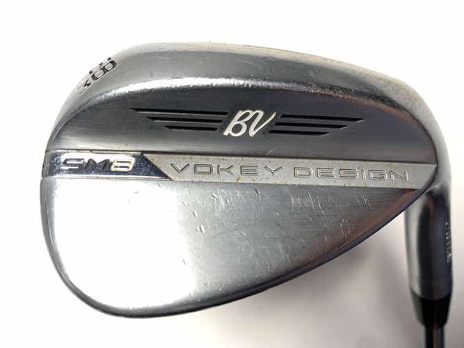 Titleist Vokey SM8 Tour Chrome Lob Wedge LW 58* 8 M-Grind Wedge Steel Mens RH