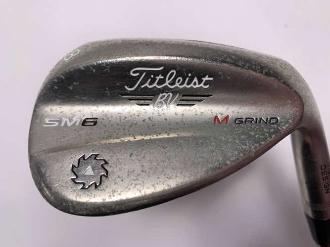 Titleist Vokey SM6 Tour Chrome Lob Wedge LW 58* 8 M-Grind TT DG S300 Stiff RH