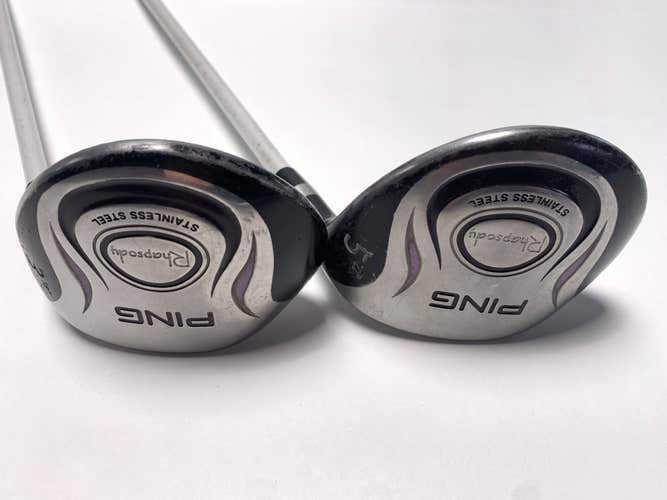 Ping Rhapsody 3 & 5 Fairway Wood Set 18* 22* ULT 129 Ultra Light Ladies RH