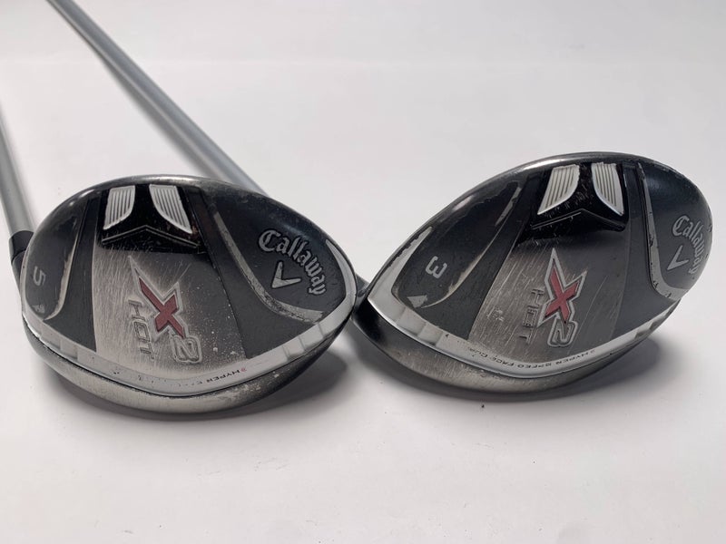 Callaway X2 Hot 3 & 5 Fairway Wood Set 15* 18* Aldila Ladies Graphite Womens RH