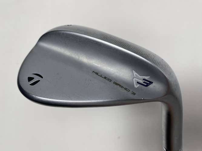 TaylorMade Milled Grind 3 Raw Chrome Lob Wedge LW 58* 11 TT DG S200 Wedge RH