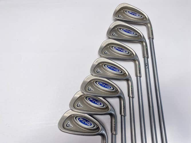 Ping i5 Iron Set 4-PW Green Dot 2* Up TFC 100 I Stiff Graphite Mens RH +1''