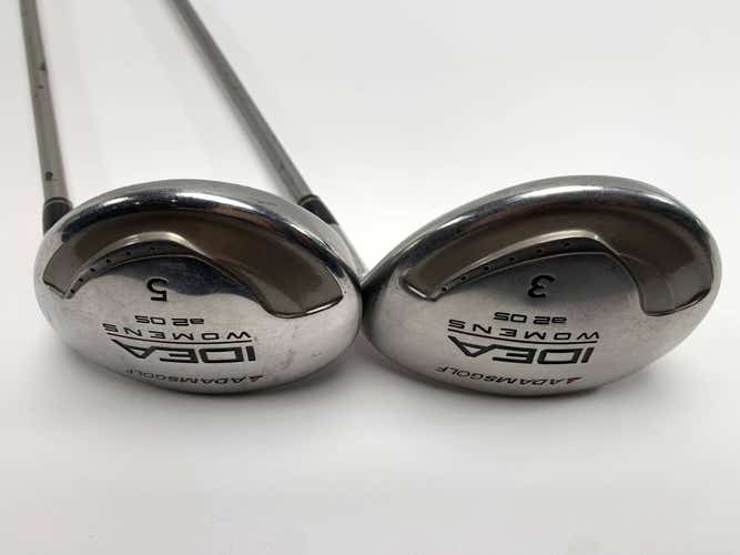Adams Idea A2 OS 3 & 5 Fairway Wood Set 15* 18* Aldila Idea Womens 55g Ladies RH