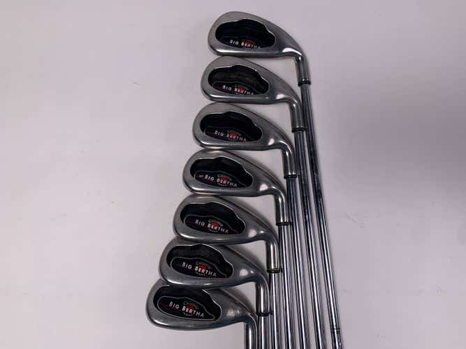 Callaway Big Bertha 2004 Iron Set 4-PW Uniflex Steel Mens RH