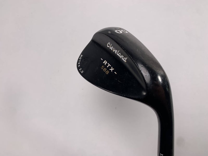 Cleveland 588 RTX 2.0 Black Satin Gap Wedge GW 50* 10 DG Wedge Steel Mens RH