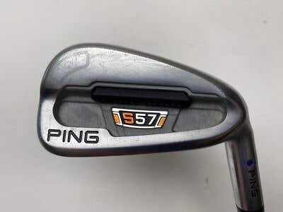Ping S57 Single 7 Iron Purple Dot 1.5* Flat AWT Regular Steel Mens RH