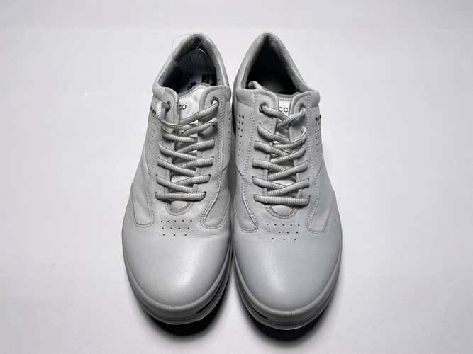 ECCO Extra Width Waterproof Golf Shoes White Men's SZ 9 (13300401007)
