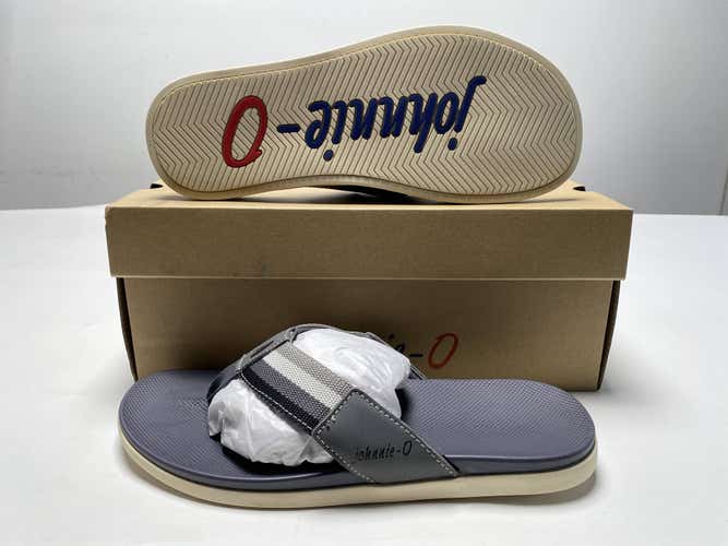 Johnnie-O Boardwalk Sandal Shoes Gray Men's SZ 9 (JMFW1060)